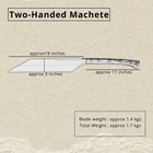 Custom Handmade Carbon Steel Blade Fierce Machete Sword   Hunting Sword Camping