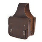 Standard Leather Saddle Bags - Horseback Saddle Attached Trail Ranch Ride