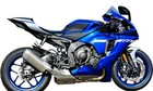 Techspec Yamaha R1   R1m 2015 - 2024 Snakeskin Tank Grips W free Center Pad