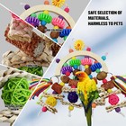 Parrot Bird Toys Natural Chew Corncob Wood Mango Cage Toys Small Medium Birds