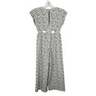 Zara Jumpsuit Youth 8 Beige Floral All Over Print Short Sleeve One Piece Girls