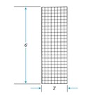 Set Of 2 Gridwall Panels 2  X 6  Grid Wall Display Black Panel Steel Powder Coat