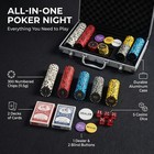 300 Piece Poker Set 11 5g Numbered Chips With Aluminum Case 2 Decks Cards Dealer