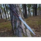 Custom Handmade Carbon Steel Full Tang Viking Spear Sword Hunting Camping Sword