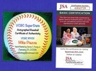 Mike Piazza Signed Onl Baseball  Vcbc Superstats  Hand Painted  Jsa  Hof