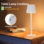 Led Desk Light Bedside Reading Night Lamp Usb Rechargeable Touch Sensor Dimmable