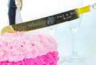 Personalized Gold Our Wedding Cake Knife Server Stainless Cutter Set Engraved
