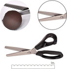 Fabric Pinking Shears Craft Scissors   serrated Scalloped Stainless Steel Handled