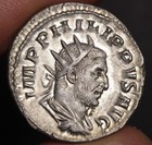 Philip Antoninianus Ch Xf 247ad Ancient Roman Empire Silver Coin Fides Exercitvs