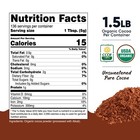 Nutricost Pantry Organic Cocoa Powder  1 5lb  - Vegan  Gluten-free  Non-gmo