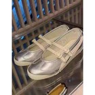 2025 Patou X Onitsuka Tiger Mexico 66 Mary Jane Shoes Silver Ballet Flats