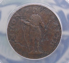1788 Colonial Copper  massachusetts  Cent Anacs F12 Details  989 Fine Ecc c  Inc