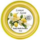 Body Powder For Women With Powder Puff  100  Talc-free  Luminous Lemon Scente   