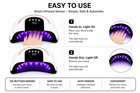 268w Uv Led Nail Lamp Gel Polish Dryer 57 Beads 4 Timers Auto Sensor