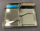 Black Cherry Cigarette Case With Built In Lighter Metal Wallet Coquette