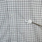 J Crew Mens Ludlow Dress Shirt Slim Fit Size S 14 1 2 - 32 White Mini-pane Spots