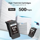 2 Black Ink Cartridges High Capacity Compatible With Canon 245xl Black Ink
