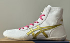 Opt Laces Pink    Asics Wrestling Shoes Ex-eo 1083a001 White X Gold X Silver