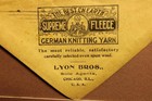 Lyon Brothers Dry Goods Ad Envelope Chicago 1902 German Knitting Yarn Bok3-s3