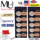 10x Pack Fresh Brand New Sony Cr2032 3v Button Lithium Coin Battery  Expire2034 