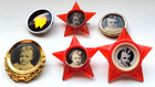Lenin October Star Very Rare Set Of 6 Ussr Soviet Russian Badges Pins 1940-1950