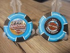 Badlands Harley Davidson Emblem Poker Chip - Wall  South Dakota - Blue   Black