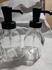 Mdesign Square Glass Refillable Liquid Soap Dispenser Pump Bottle For Bathroom