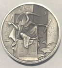 2 Oz Silver Antique Thoth Round  egyptian Gods Series  8  New  High Relief 