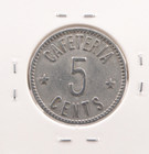 Territory Of Hawaii Honolulu Cafeteria G f 5   Token Medcalf 2tl-9 24mm Sp3891