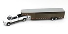 1 64 Greenlight  white  2018 Ram 3500 Dually Pickup W livestock Trailer Nip