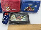 Angry Birds  set Of 3  Trifold Kids Wallet Money Coin Holder  red  Black  Blue 