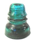 Vintage Hemingray Glass Insulators Beautiful Aqua Blue Green No  40 4  Tall 