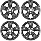 4-pack Wheel Skins Compatible With Chevrolet Chevy Equinox 2010 2011 2012 Black