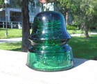 Nice Emerald Green Cd 160 Brookfield Baby Signal Style Glass Insulator
