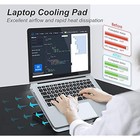 Laptop Cooling Pad  Laptop Cooler Stand With 7 Height Adjustable  Laptop Fan