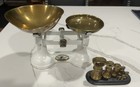 Vintage F J Thornton Cast Iron Viking Wolverhampton Scale With Brass Weights