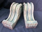 2 Green Corbels  Architectural Salvage  Reclaimed Porch House Trim Vintage C 