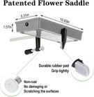 Grave Saddle Holder - 2 Pack Durable Flower Frame For Headstones And Cemetery