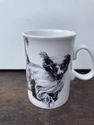 Vintage Jo Morris-turner Running Afghan Hound Dog Sketch Ceramic Mug Cup
