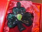 Waterford Crystal 2013 Annual Green Shamrock Ornament With Enhancer Boxe  160070
