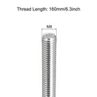8pcs Fully Threaded Rod M8 X 160mm 1 25mm Pitch 304 Stainless Steel Right Hand