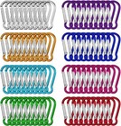 10 Pcs Stainless Steel Spring Snap Hooks Heavy Duty Carabiners Keychain Clip New