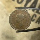 Ns-1e4 Halfpenny Token 1840 Small 0 Nova Scotia Canada Breton  874