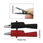 Ac175 Alligator Clips Set For Fluke Multimeter Test Leads Push-on  2mm 