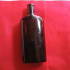 Adler   s Pharmacy Intestinal Evacuant Medicine Bottle Brown Glass W  Paper Label