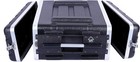 Crossrock Stackable 4u Rack Case  Standard 19 25    Depth  Polyethylene Hard-black