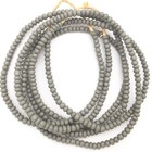 2 Strands Of Vintage Venetian Opaque Gray Glass Beads African Trade Beads-ghana