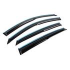 4dr Window Visors Rain Guard Vent Chrome Trim Acrylic 4pc Accord 2018-2022