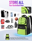 Lointet Basketball Bag Backpack With Ball Holder Shoes Large  Fluorescence 