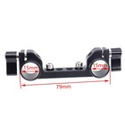 15mm Double Rod Clamp Railblock For Rail Rig Support System Follow Focus